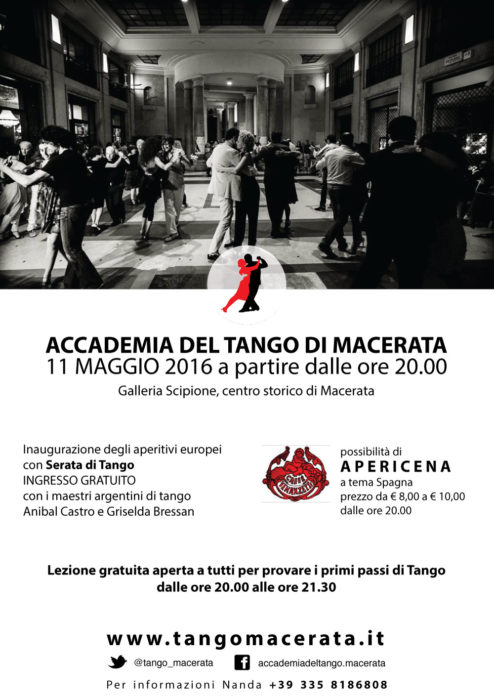 Tango Aperitivi Europei Macerata 2016